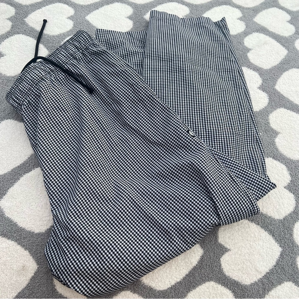 Chef Works Black/White Checkered Pull On Work Pants Size 2X